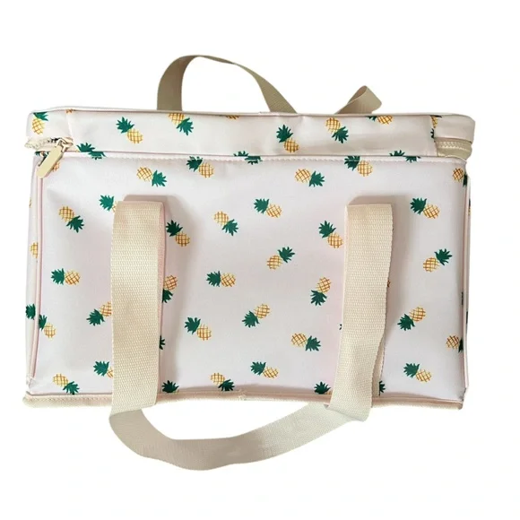 Kate Spade Pink Pineapple Insulated Cooler Bag - Picture 4 of 5